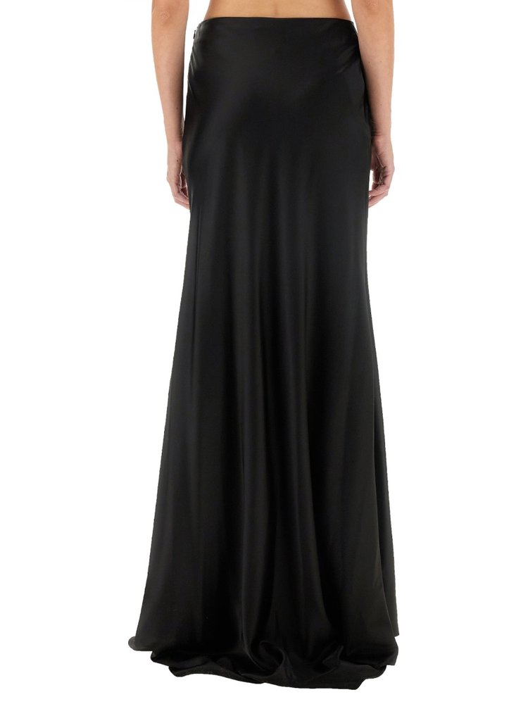 Kiton Long Satin Skirt – Cettire
