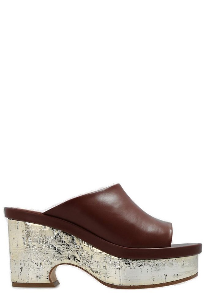 Chloé Wedge Chunky Heeled Sandals – Cettire