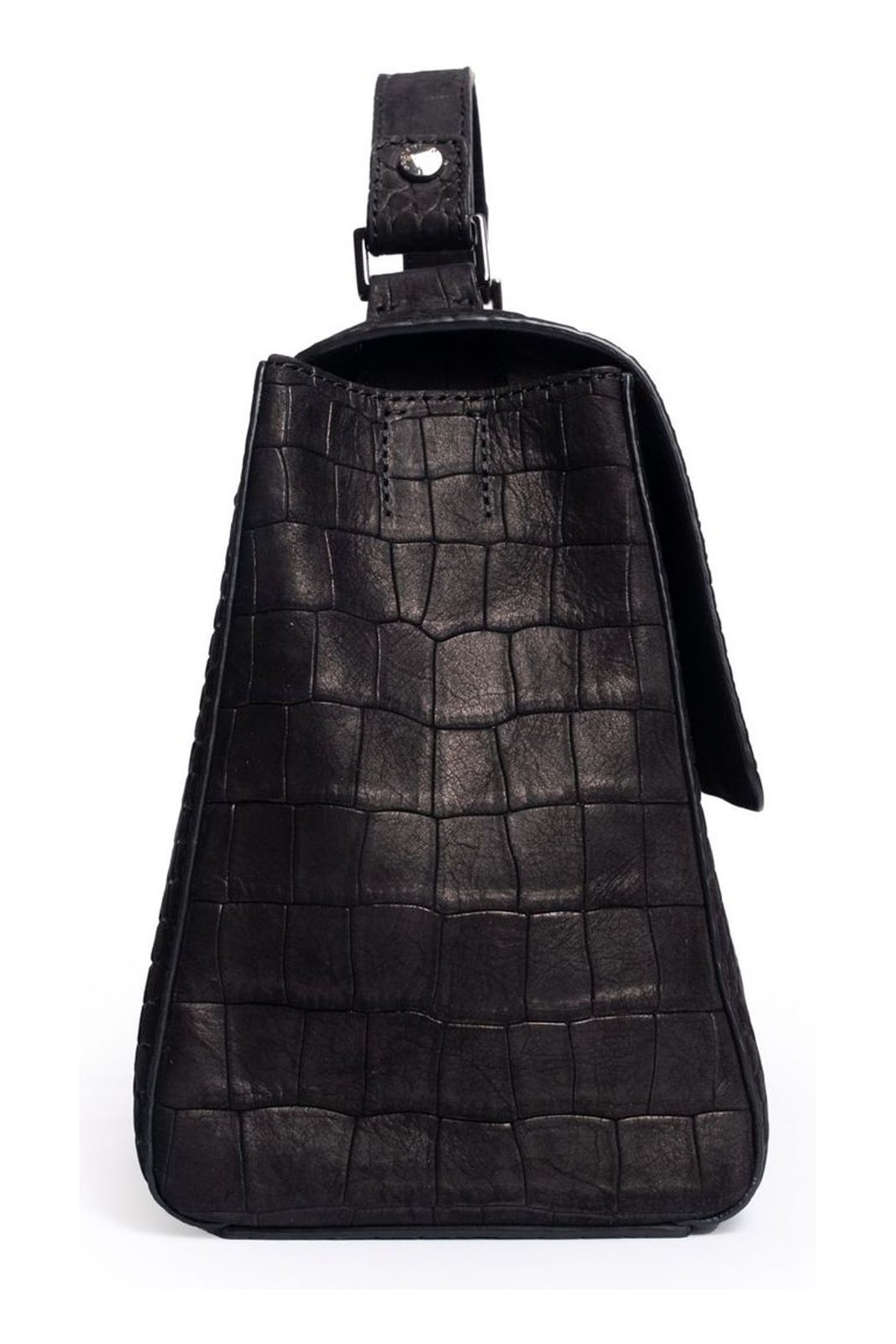 Orciani Sveva Embossed Small Leather Handbag