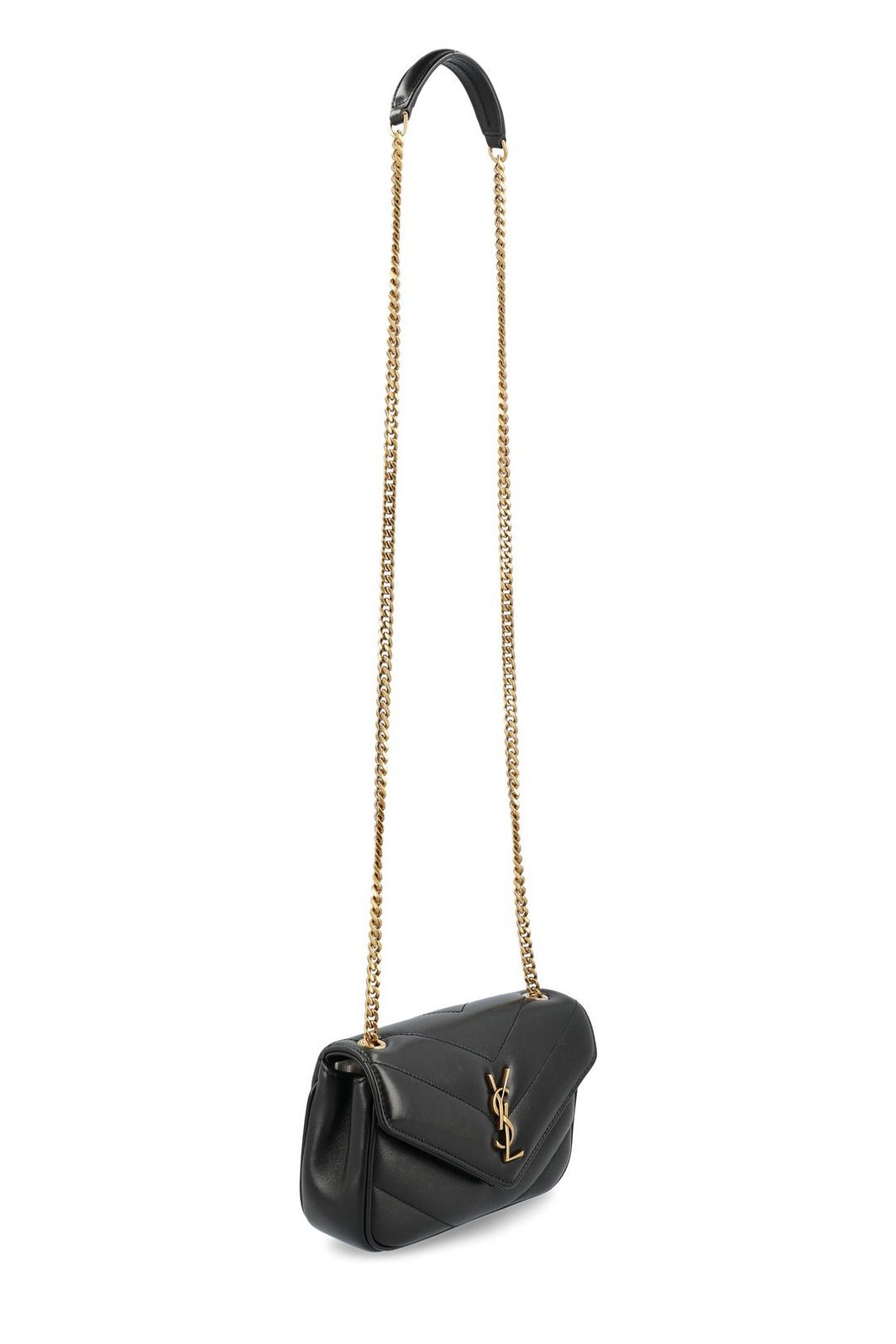 Saint Laurent Loulou Logo Plaque Mini Shouler Bag