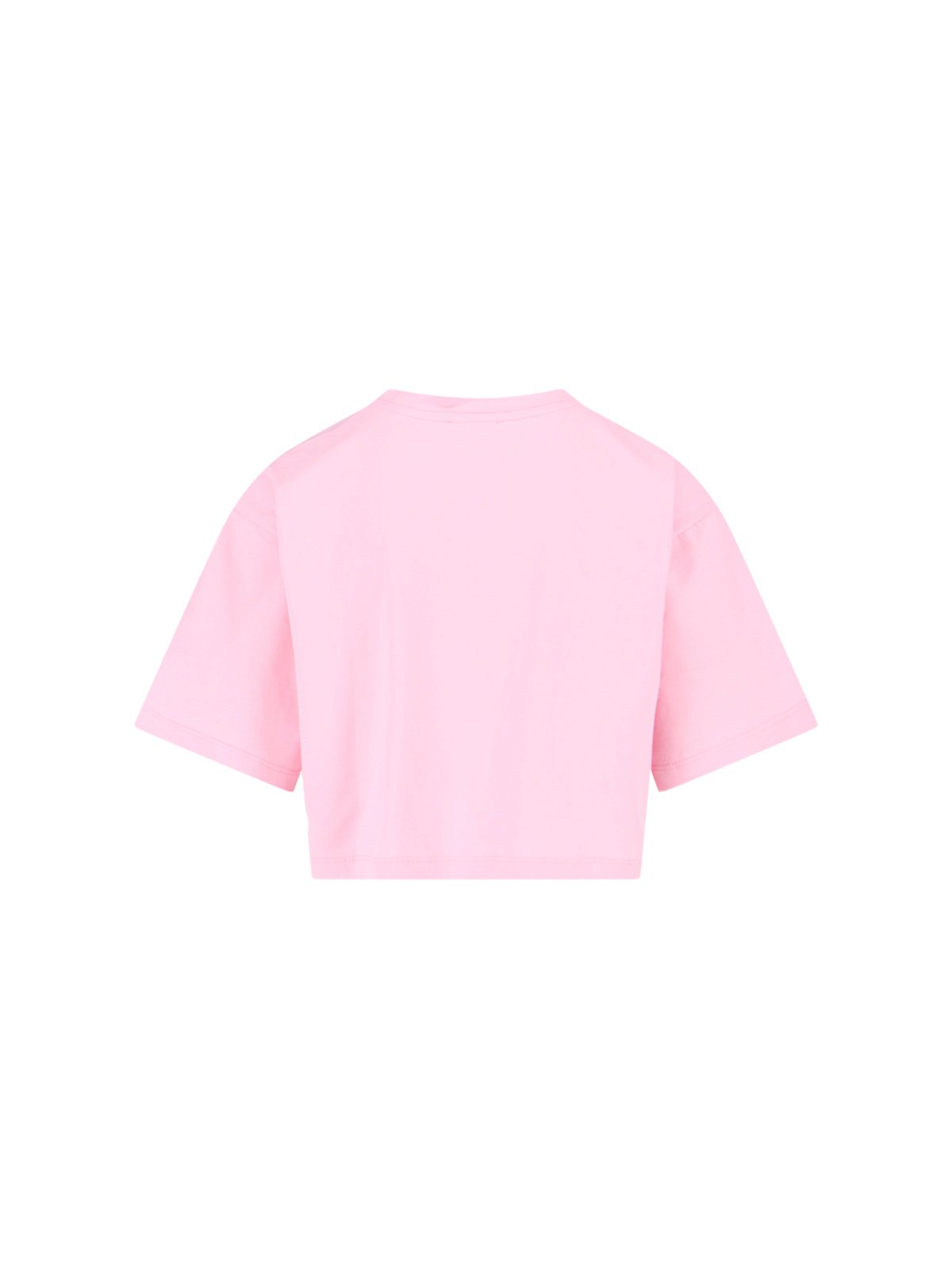 Balmain Logo Printed Cropped T-Shirt