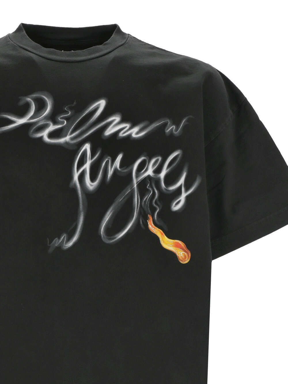Palm Angels Logo Printed Crewneck T-Shirt