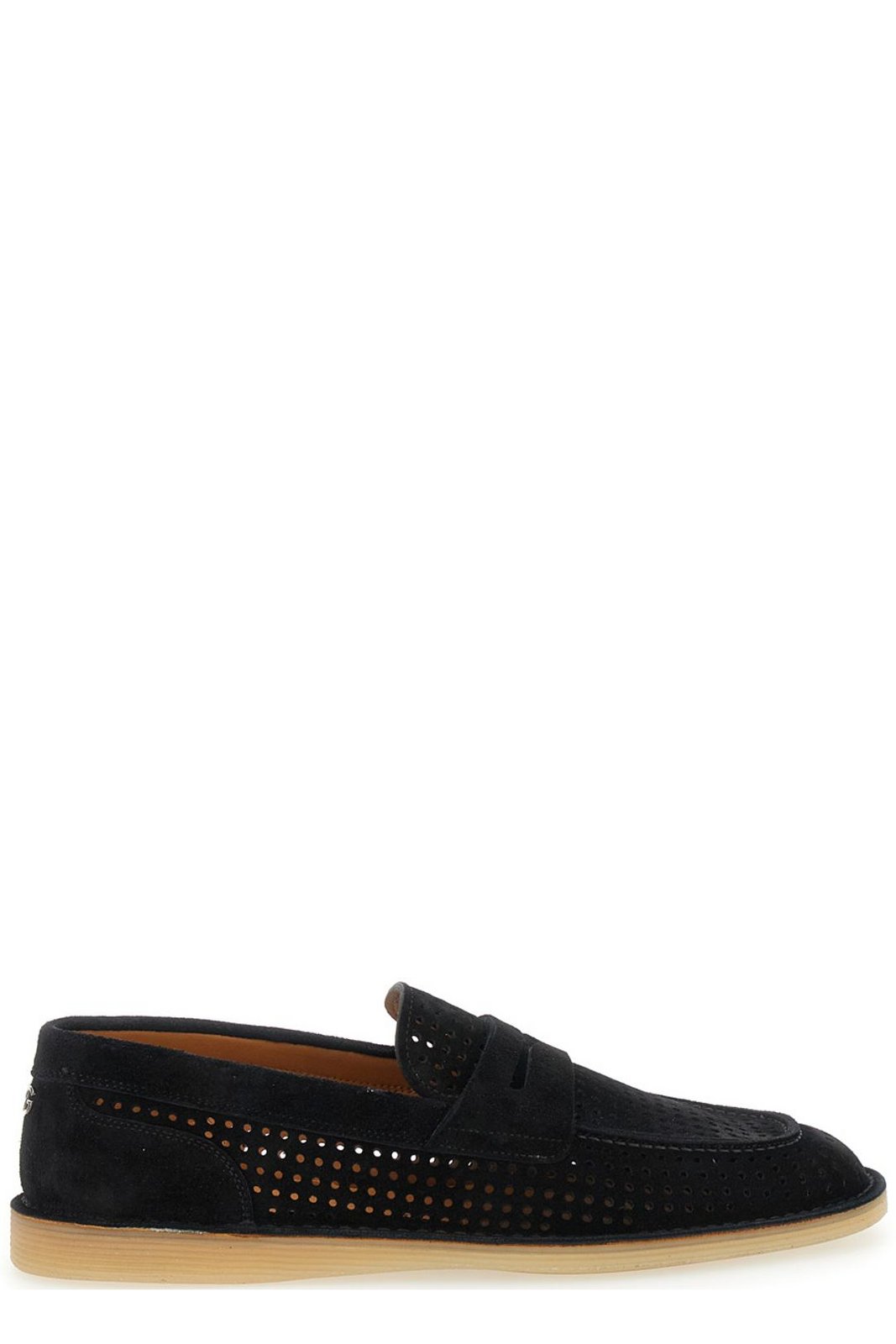 【関税＆送料込み】Dolce & Gabbana Loafers With Logo Plaque Dolce & Gabbana logo-plaque Leather Loafers | Black | FARFETCH