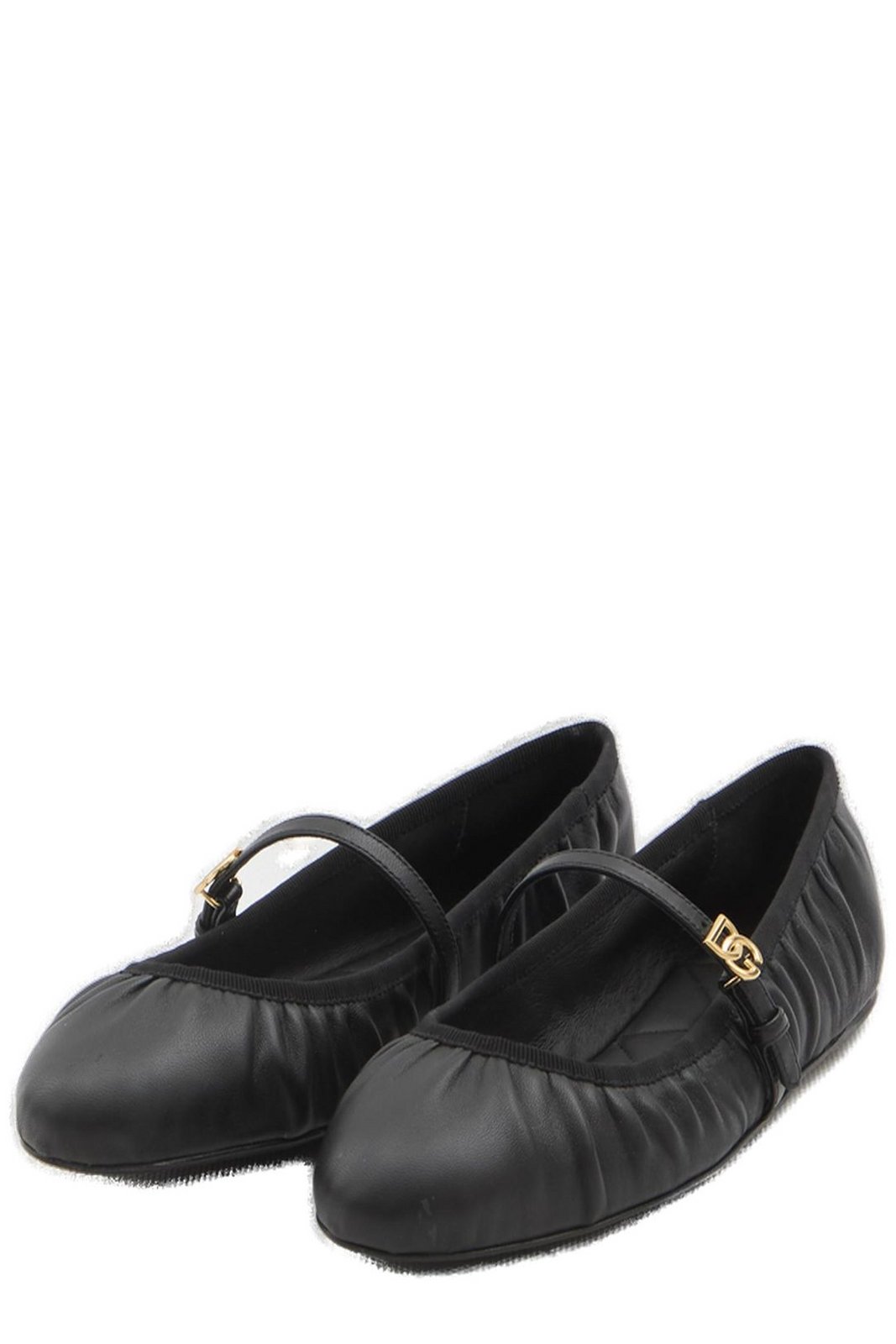 Dolce & Gabbana DG Logo Plaque Ballet Flats