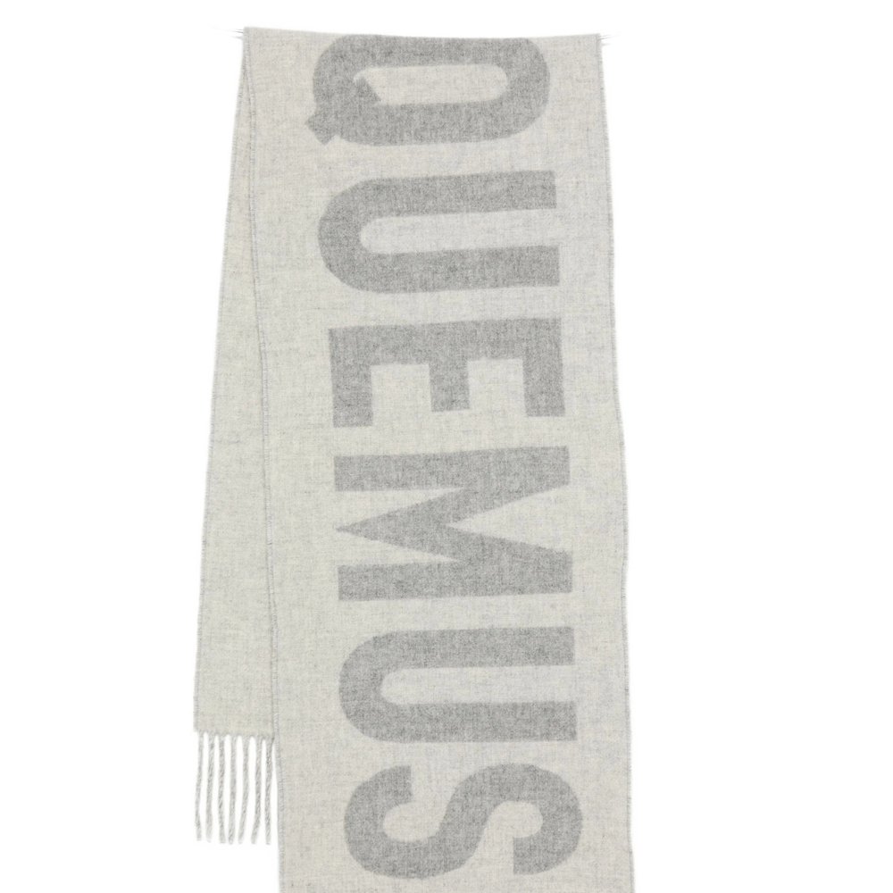 Jacquemus Logo Detailed Fringed Edge Scarf