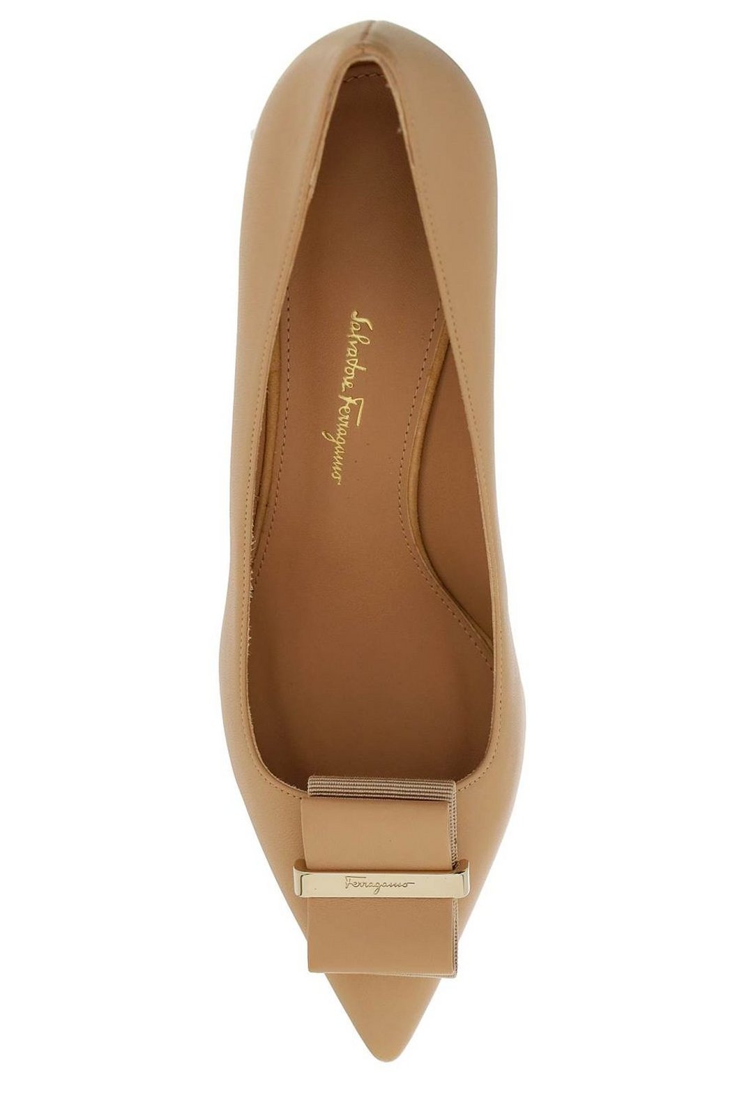 ferragamo double bow pump