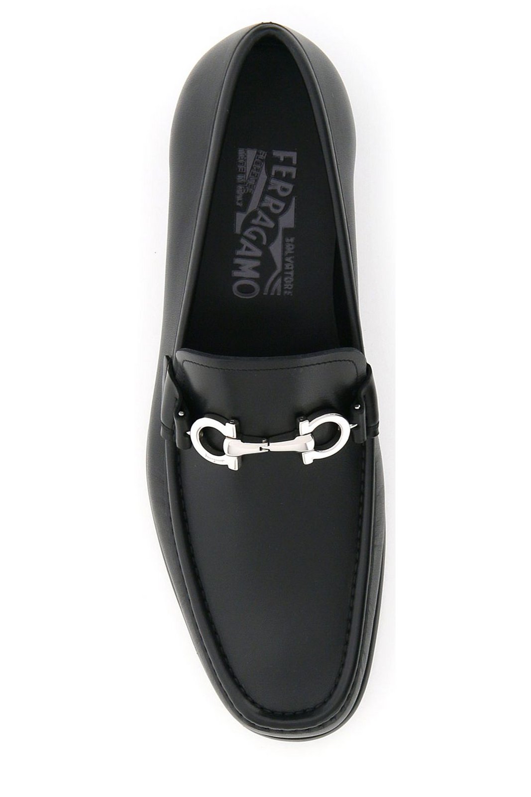 Ferragamo Gancini-Plaque Slip-On Loafers