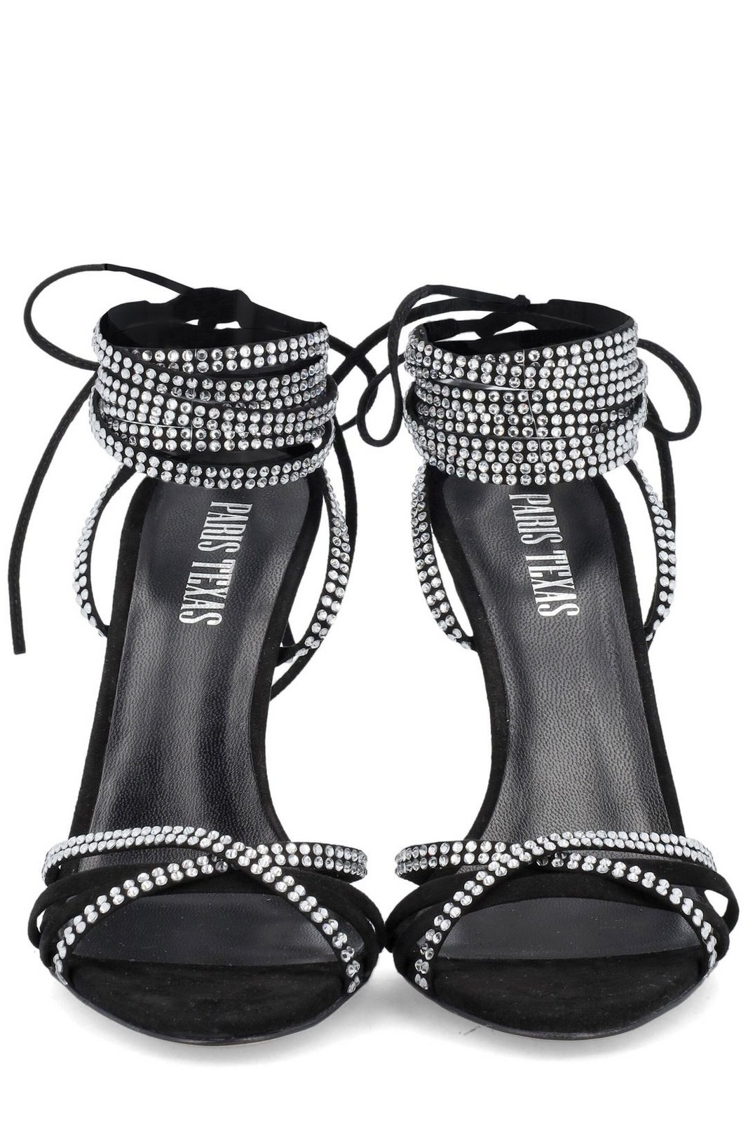 Paris Texas Embellished Crossover Strap Sandals