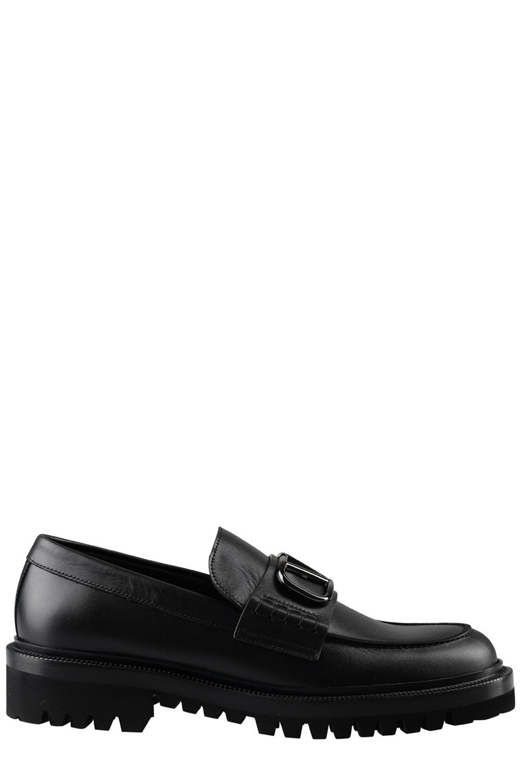 Valentino VLogo Plaque Slip-On Loafers