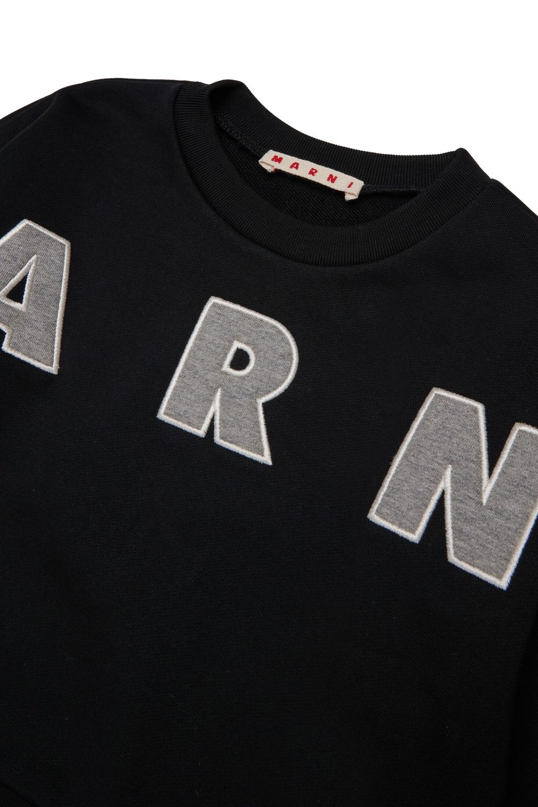 Marni Kids Logo Patch Cropped Sweatshirt