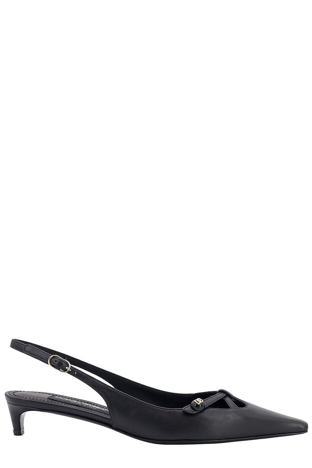 Dolce & Gabbana DG Logo Plaque Slingback Pumps