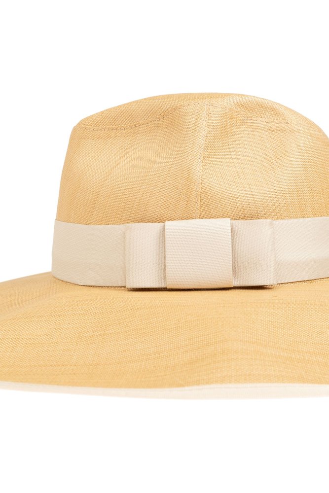 【送料&関税込】Alexander McQueen Bow-detailed Wide Brim Tri Alexander McQueen Bow-Detailed Wide Brim Trilby – Cettire