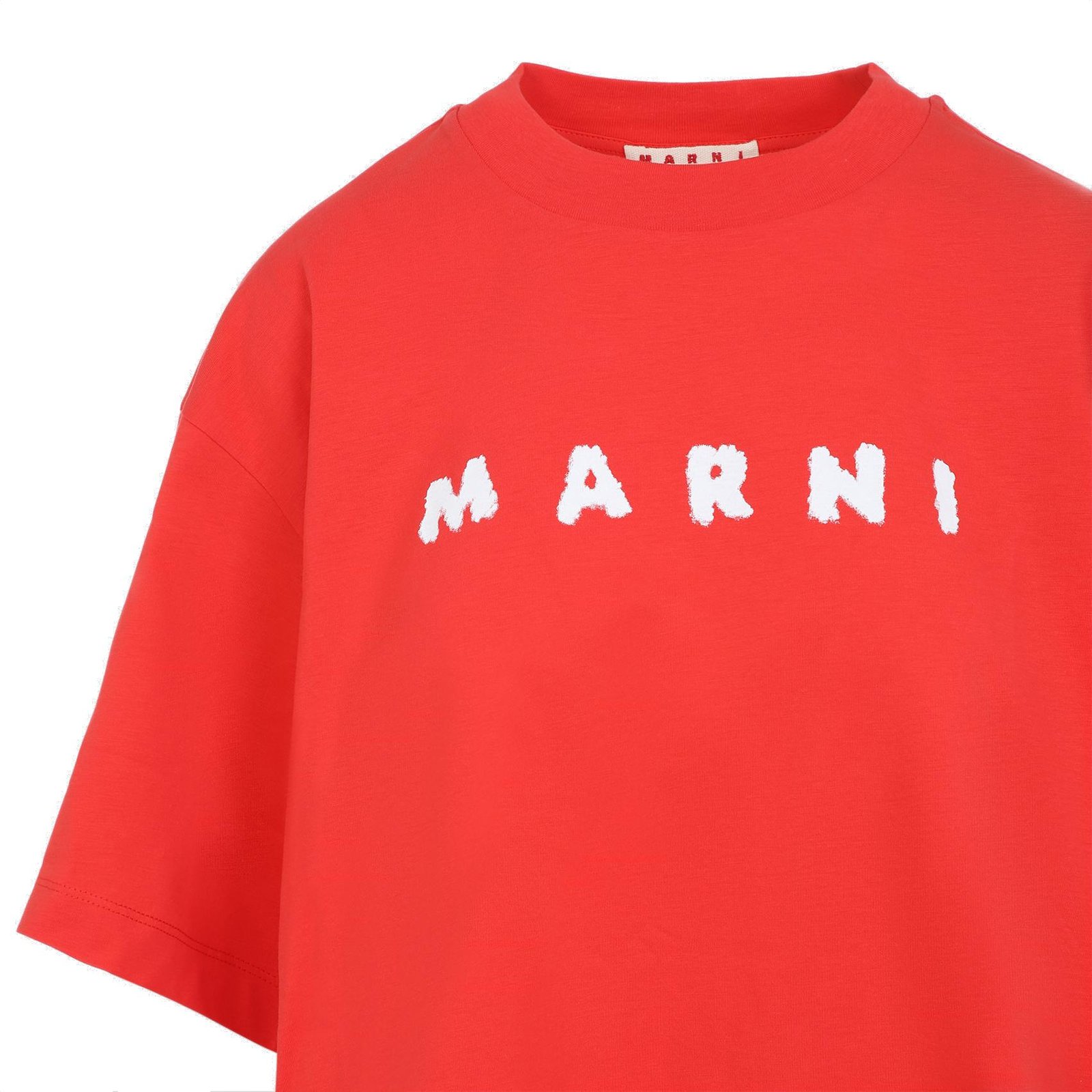 Marni Logo Scribbled Boxy T-Shirt