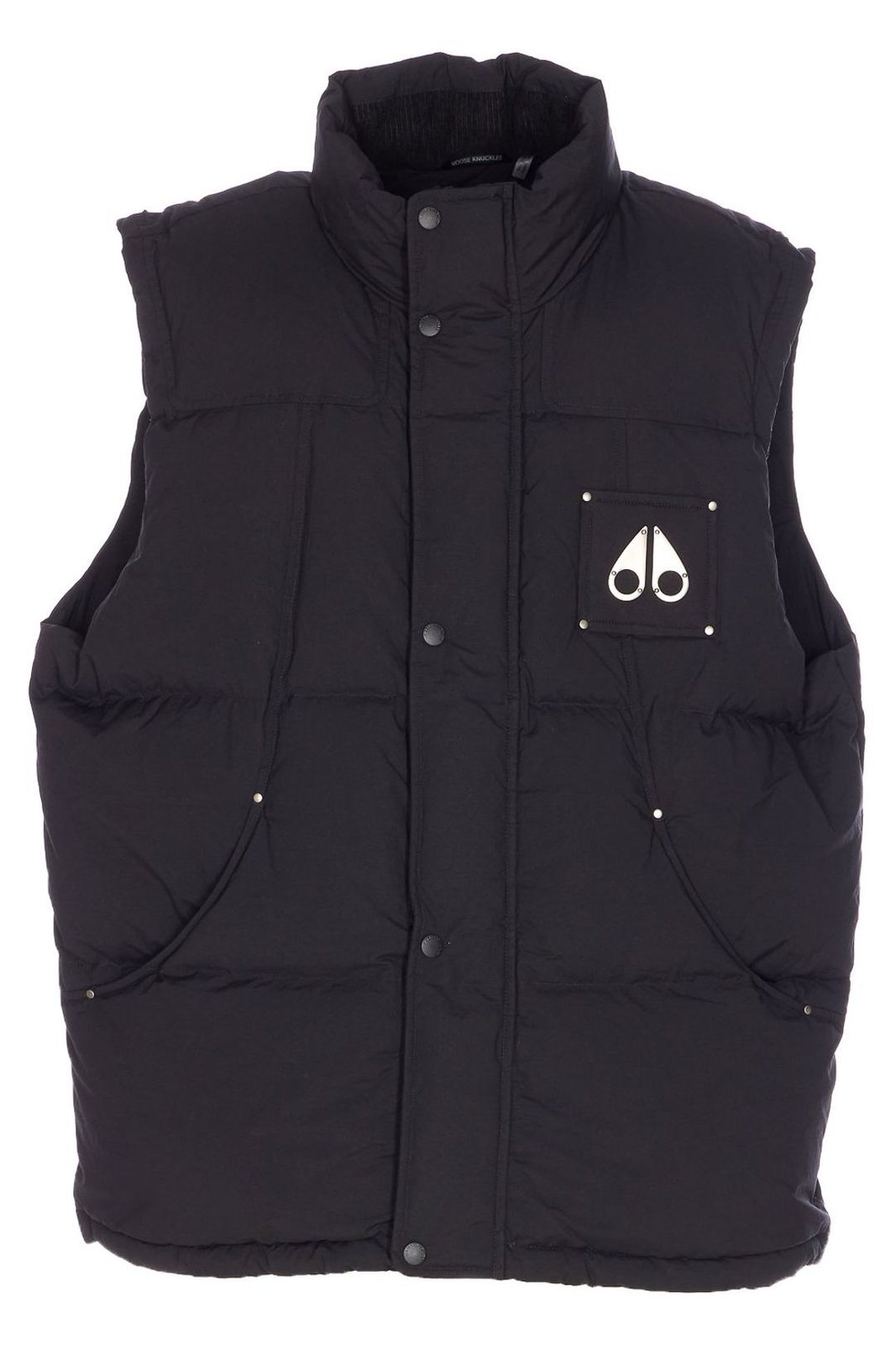 Moose Knuckles Logo Plaque Puffer Vest