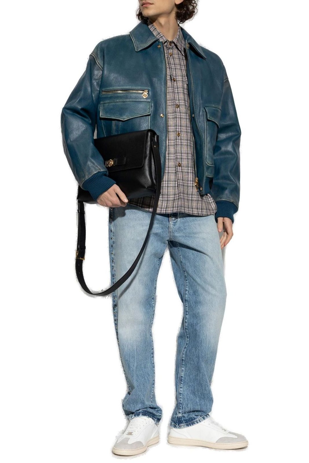 Versace Collared Zip-Up Jacket – Cettire