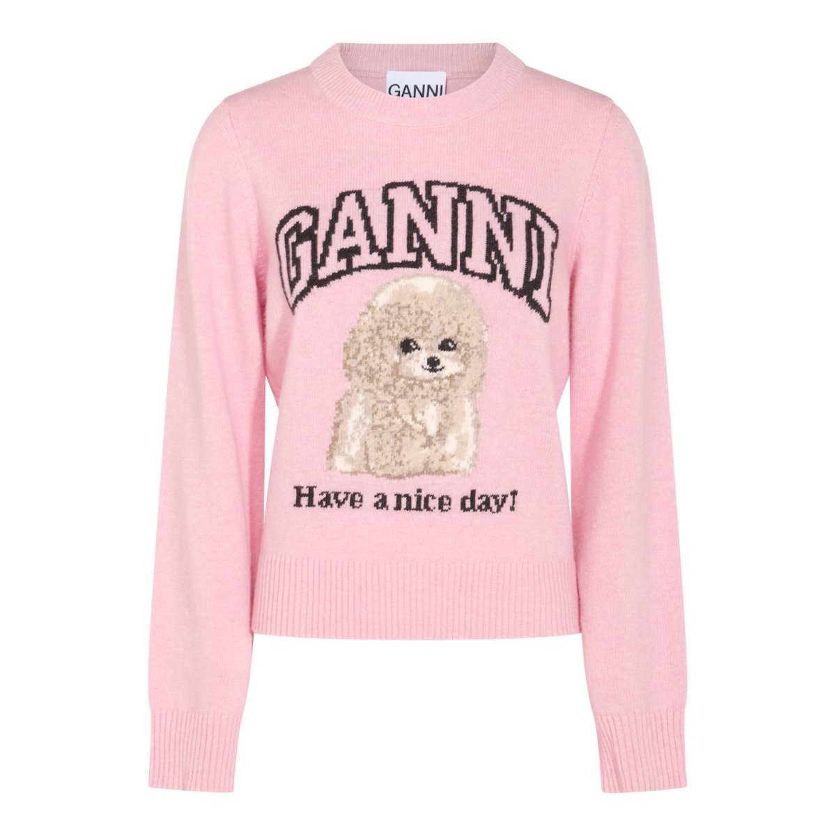 Ganni Poodle Crewneck Jumper
