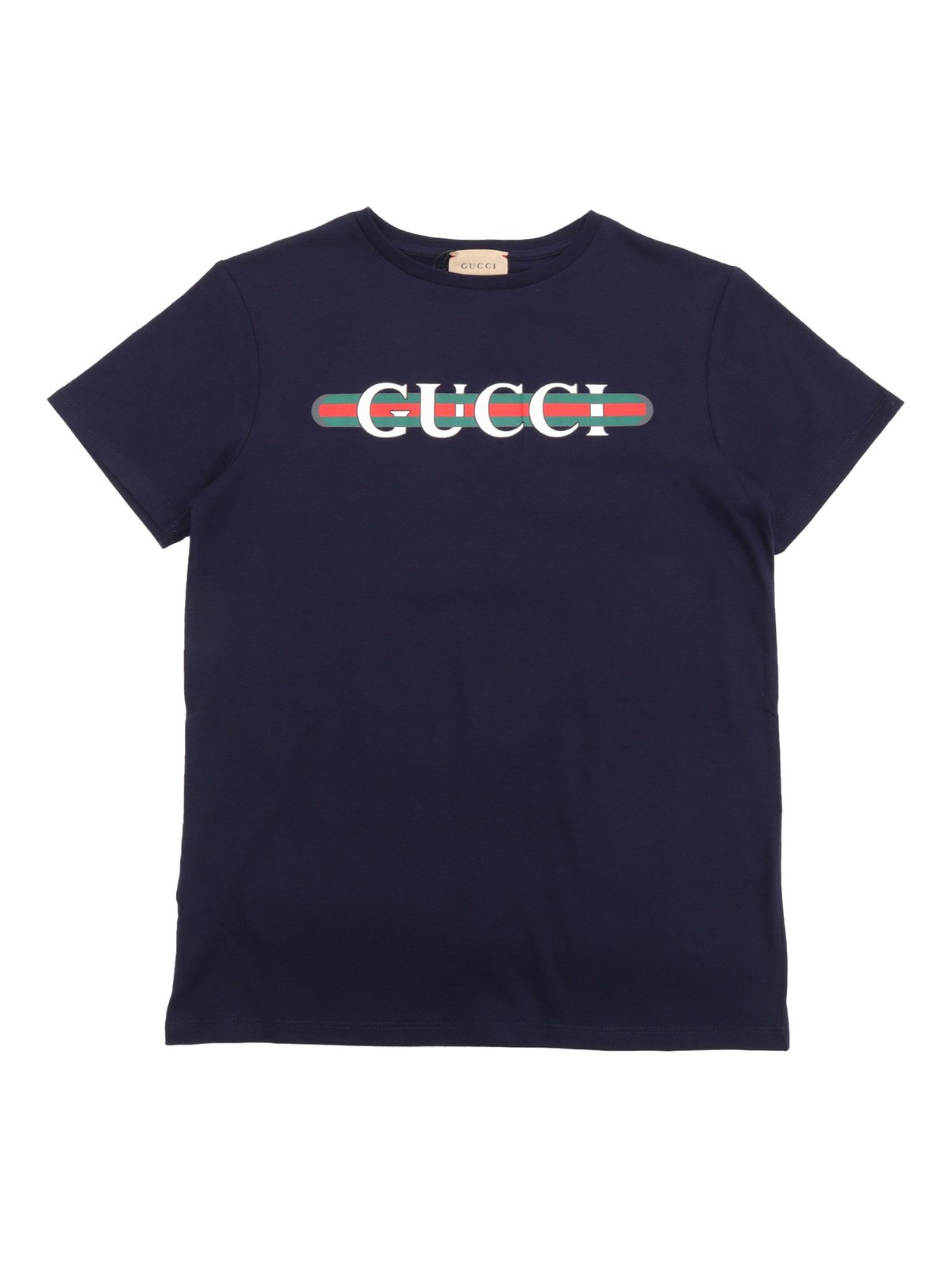 Gucci Kids Logo Printed Crewneck T-Shirt
