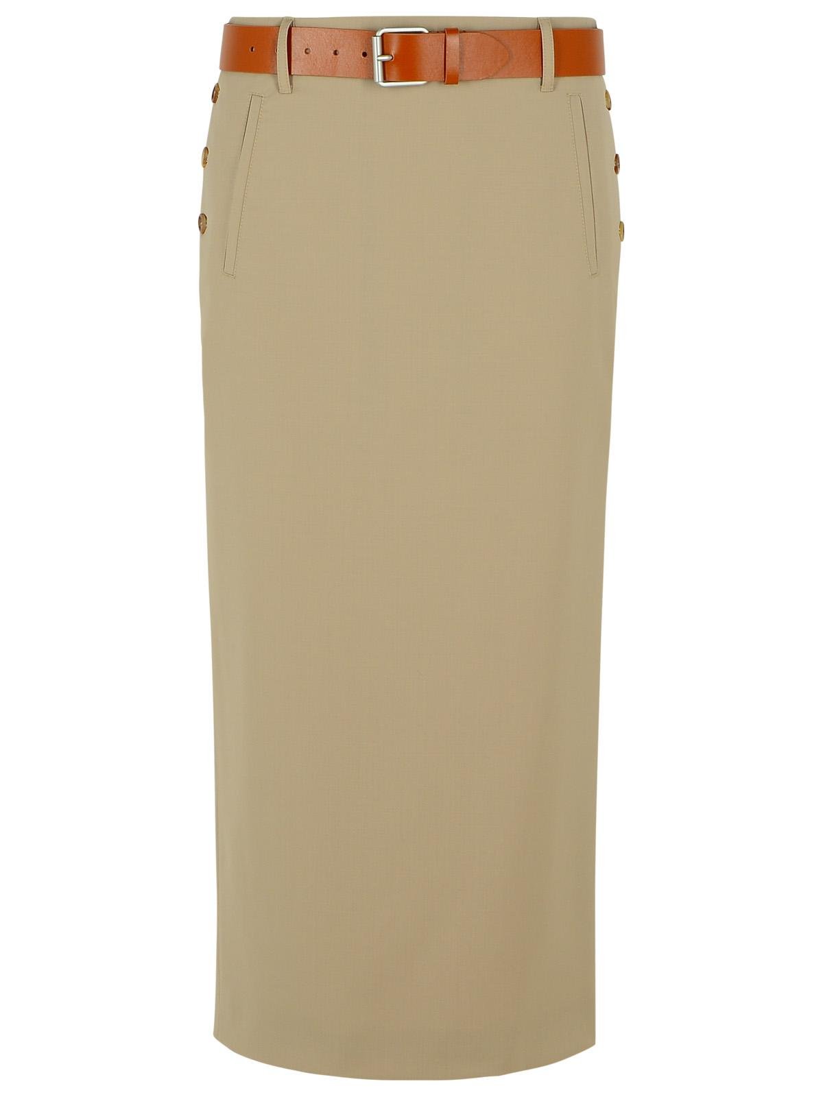 【送料&関税込】Moschino Belted Buckle Detailed Midi Skirt Moschino Belted Buckle Detailed Midi Skirt – Cettire