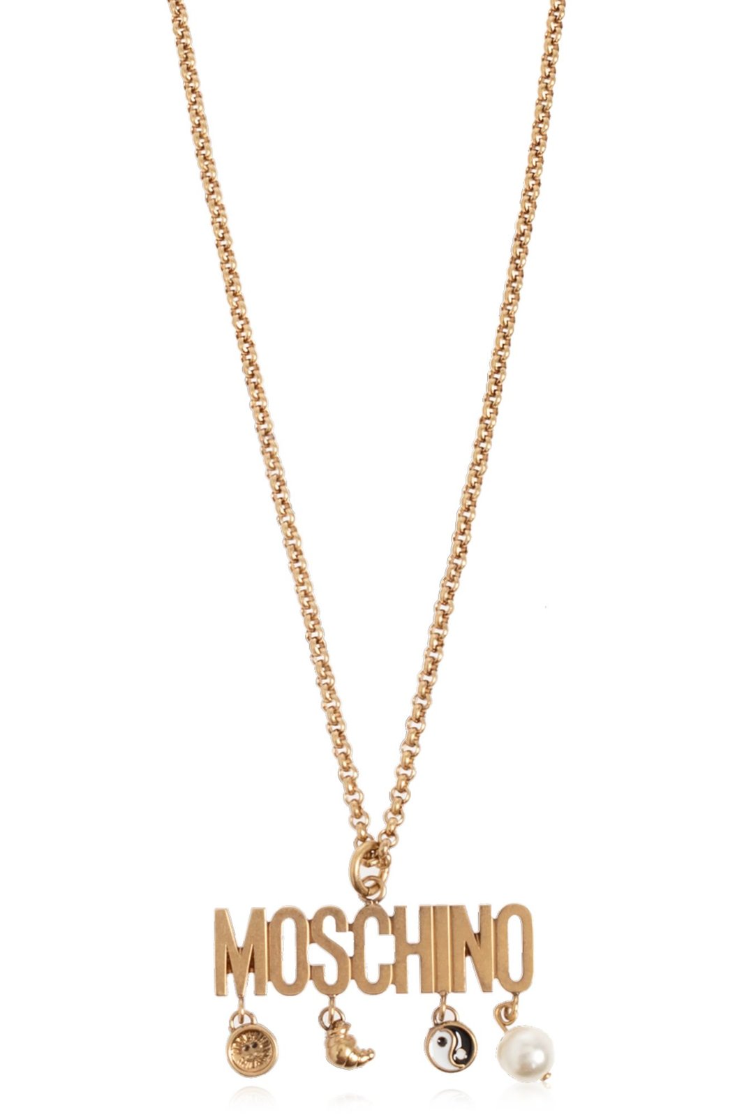 【送料&関税込】Moschino Logo Lettering Charm Detailed Neckl Moschino Logo Lettering Charm Detailed Necklace – Cettire