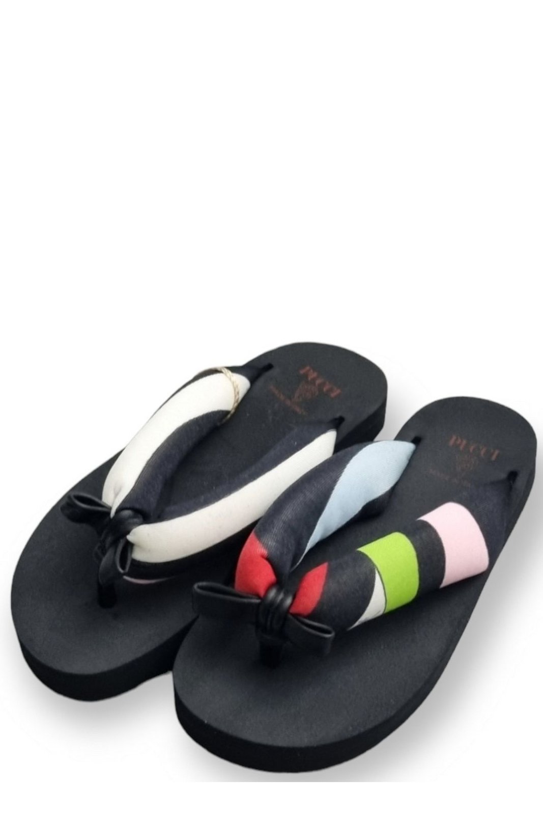 Emilio Pucci Junior Open Toe Thong Strap Sandals