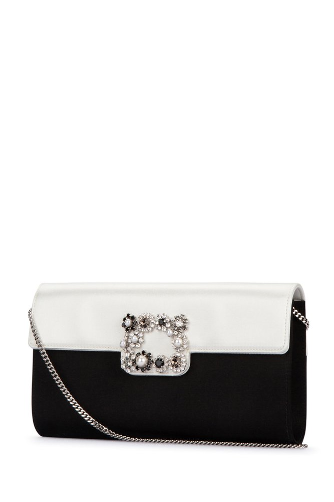 【関税&送料込】Roger Vivier Envelope Flower Strass Bag Roger Vivier Mini Flower Jewel Envelope Top-Handle Bag