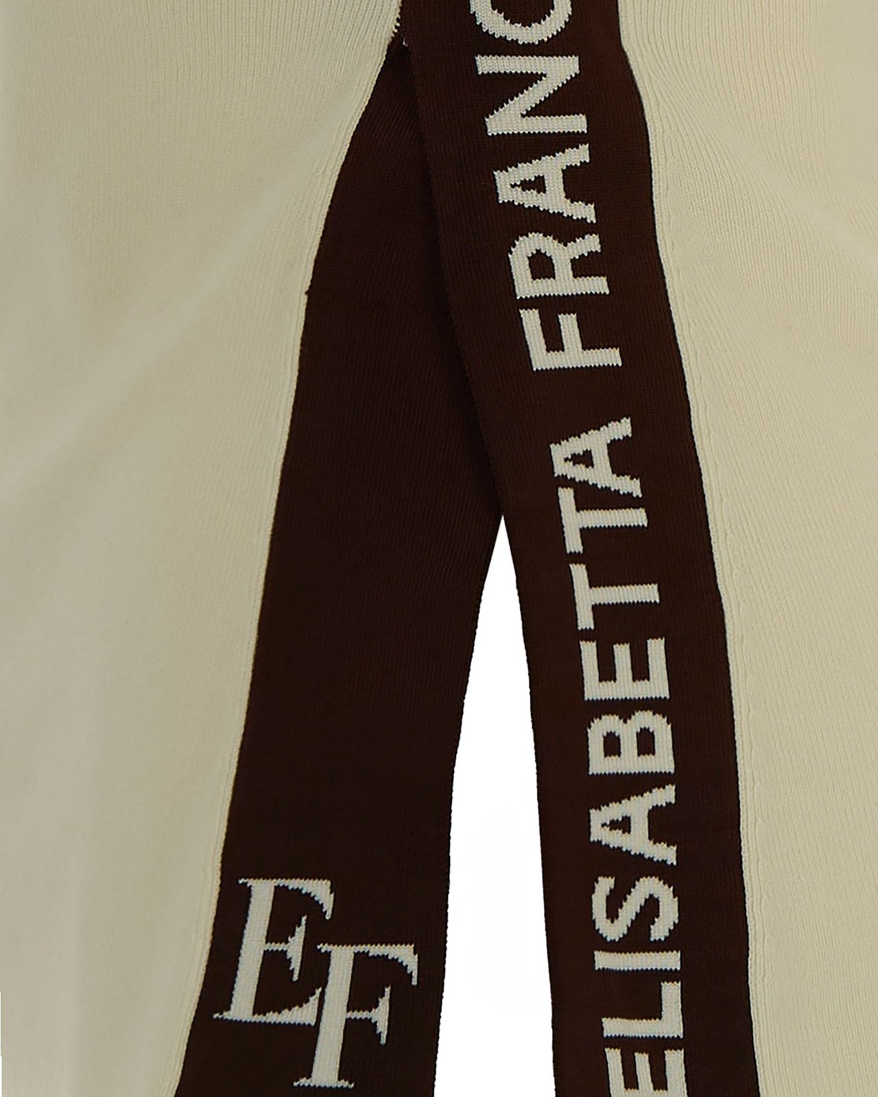 Elisabetta Franchi Crewneck Side Slit Top