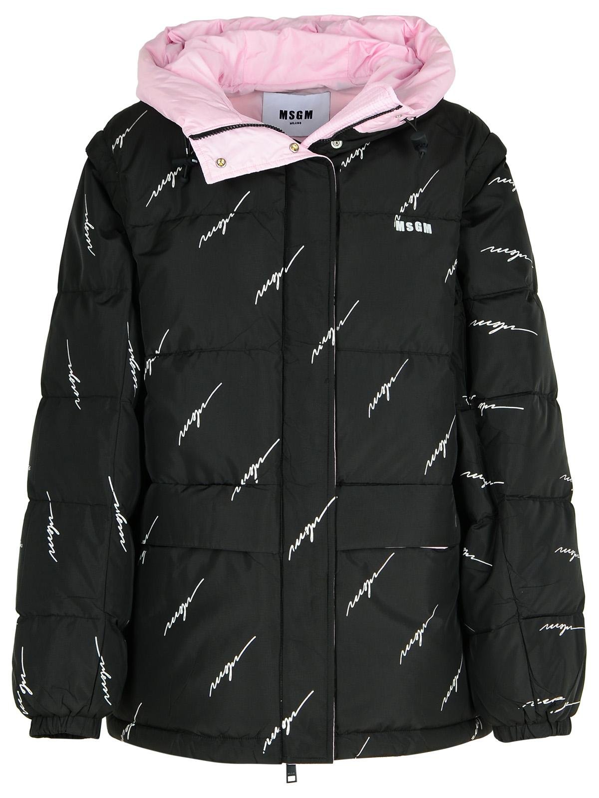 MSGM Quilted Hooded Puffer Jacket