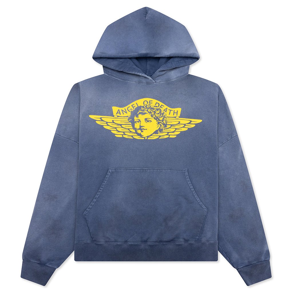 SAINT MXXXXXX Long Sleeve Logo-Print Hoodie
