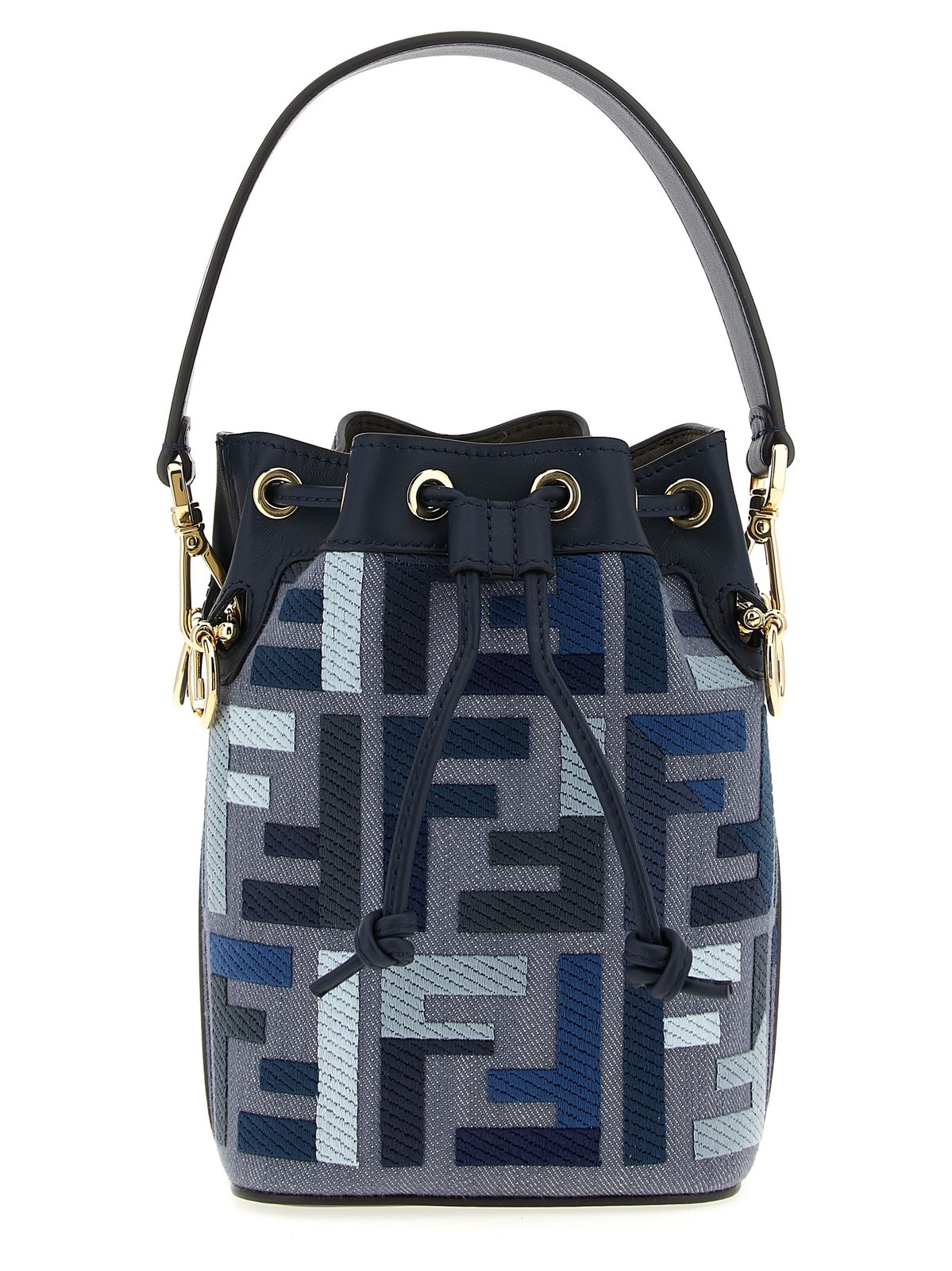 Fendi Mon Tresor FF Embroidered Bucket Bag