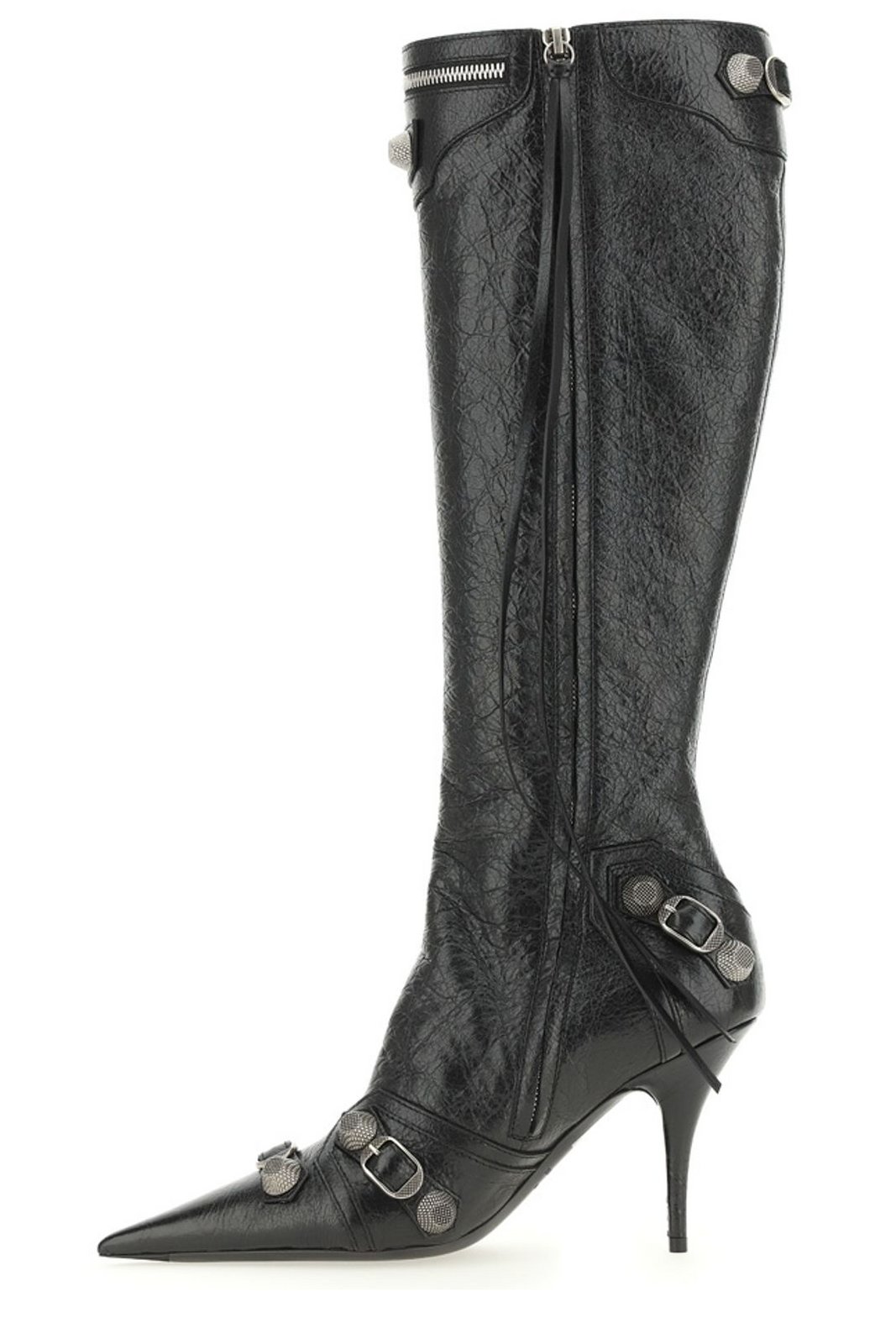 Balenciaga Cagole Pointed-Toe Boots