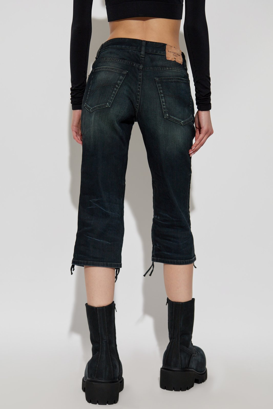 【 BALENCIAGA 】 ローウエスト Capri パンツ Capri Pants 4f1120fb5fbeefeb56a8da7d70d018