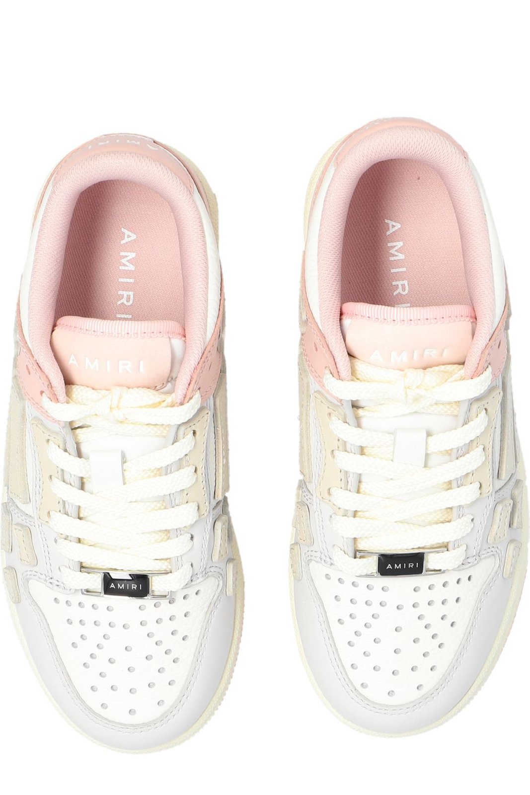 Amiri Kids Skel Panelled Lace-Up Sneakers