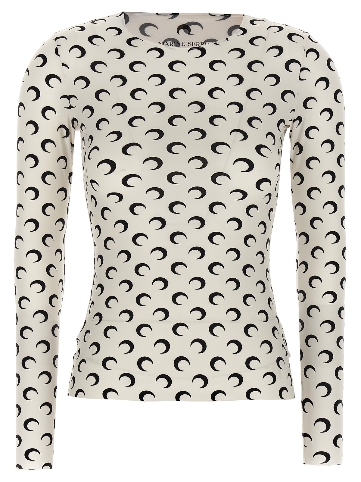 Marine Serre Crescent Printed Long-Sleeved Top