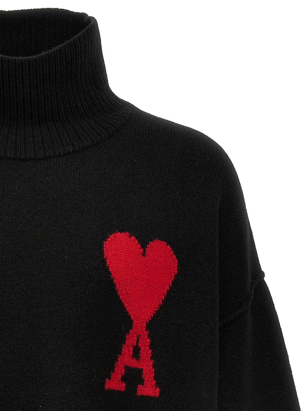 AMI Paris Roll-Neck Knitted Jumper