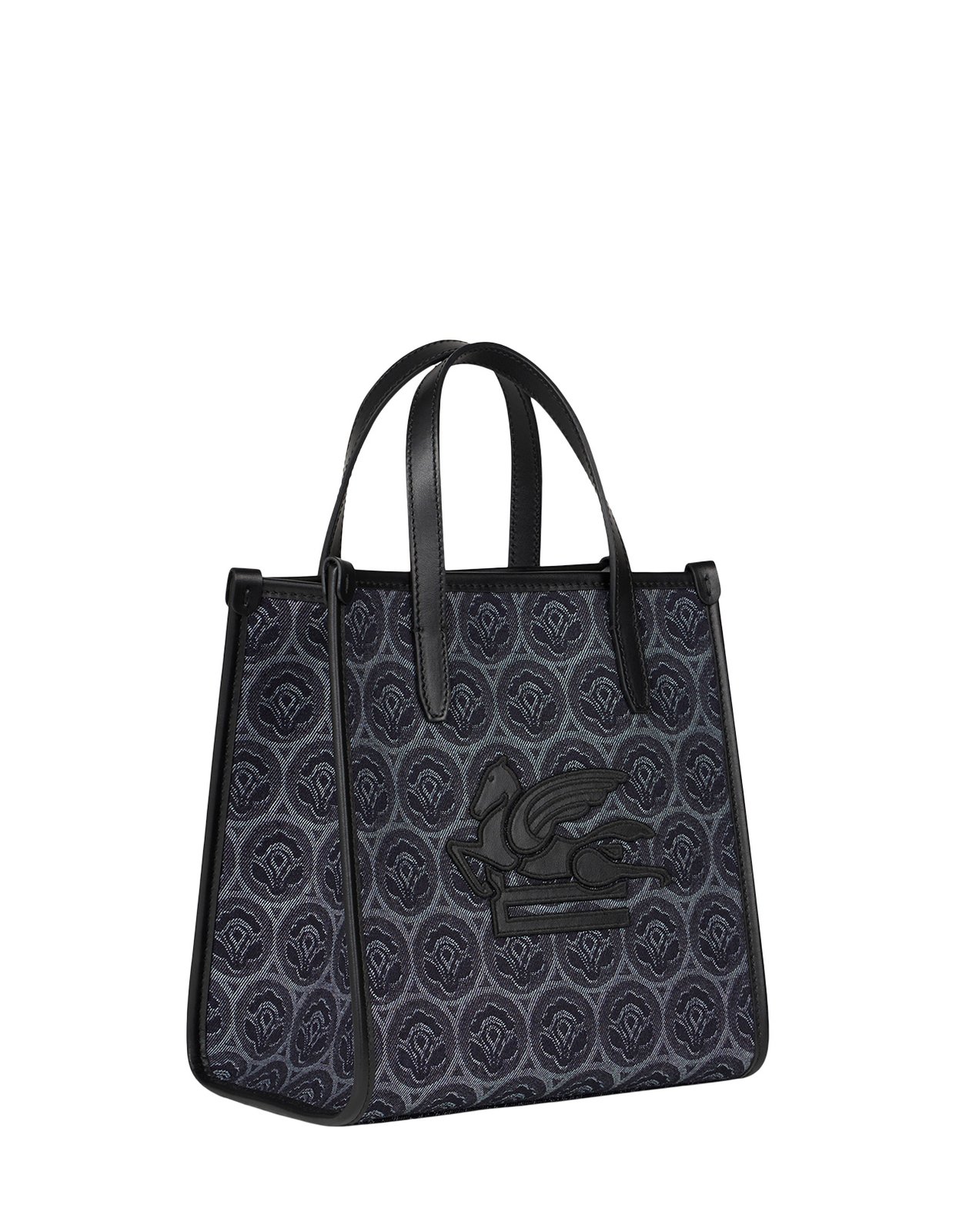 ETRO▼直営買付 デニムジャカードラブトロッターバッグ スモール エトロ スモール デニム ジャカード ラブ トロッター バッグ