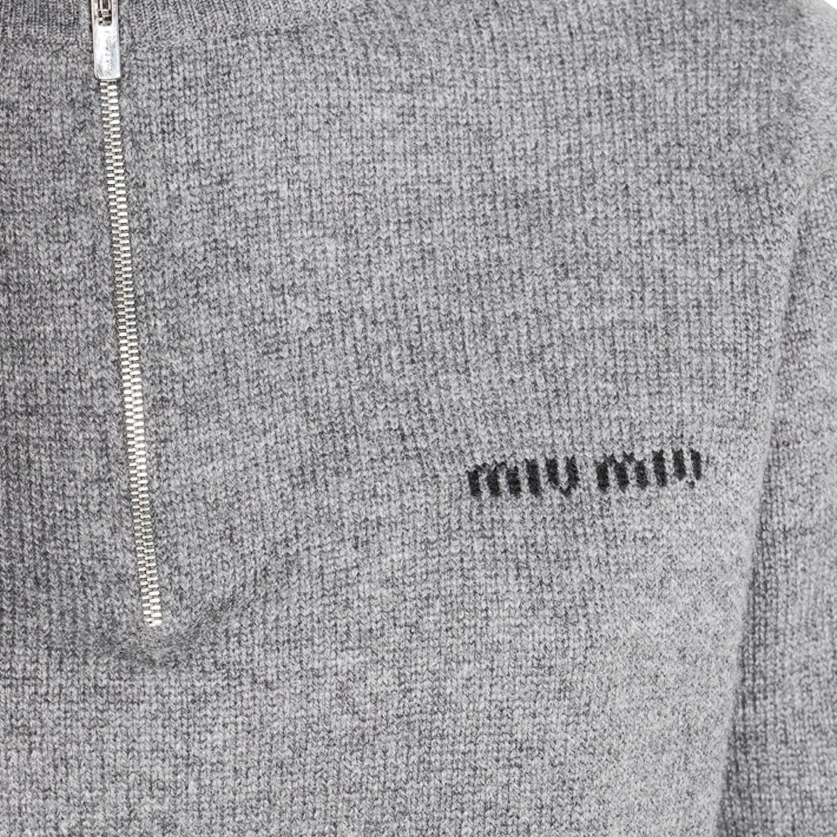 Miu Miu Logo-Intarsia Knitted Jumper