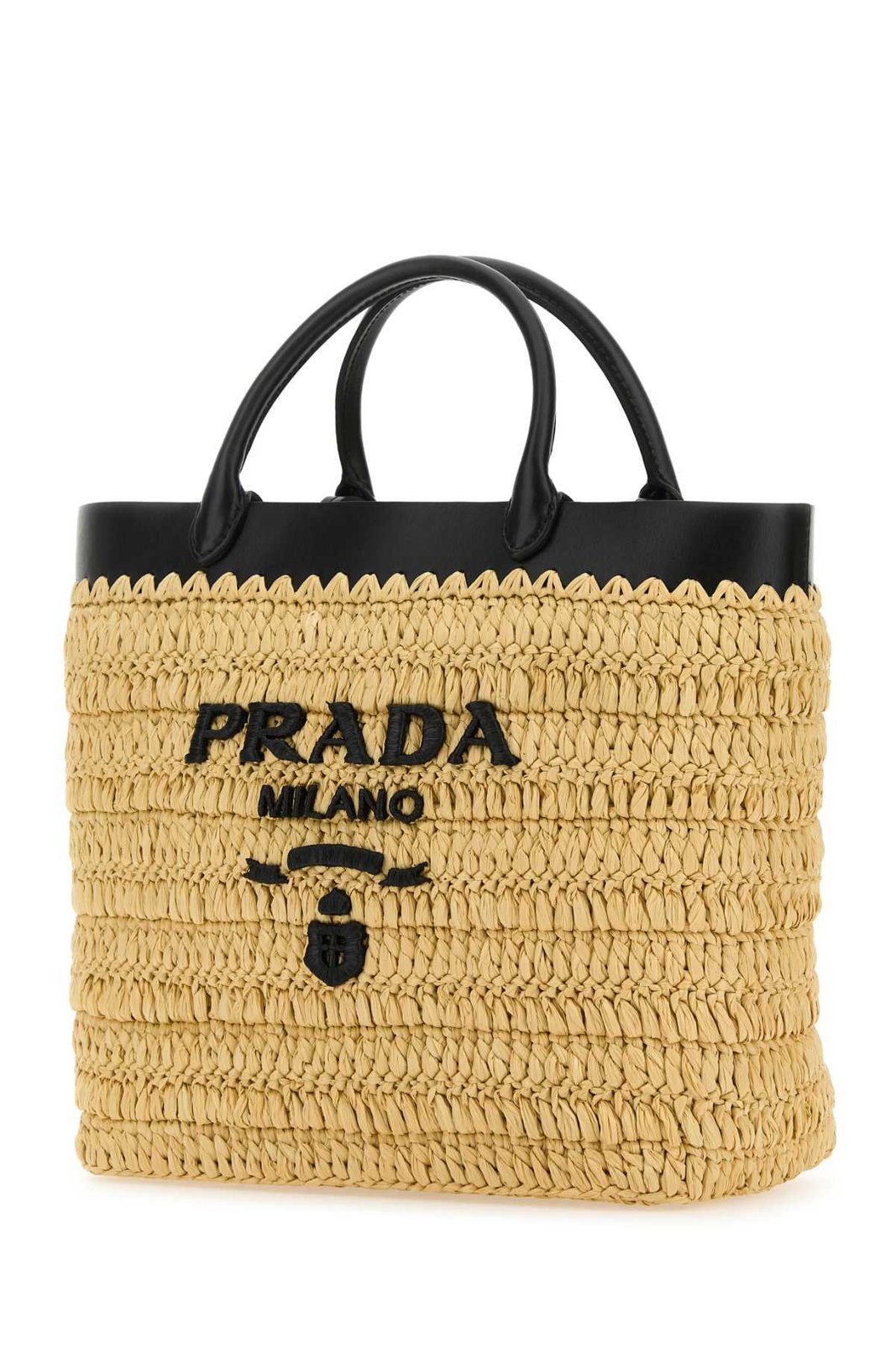 Prada Prada Open-Top Woven Tote Bag - Tote Bags - Free
