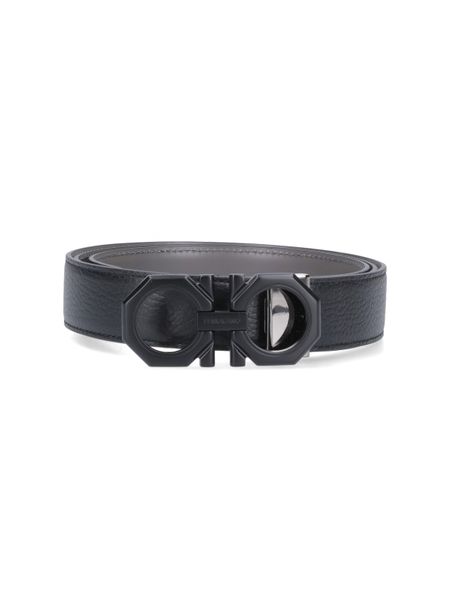 Salvatore Ferragamo Gancini Plaque Reversibile Belt – Cettire 