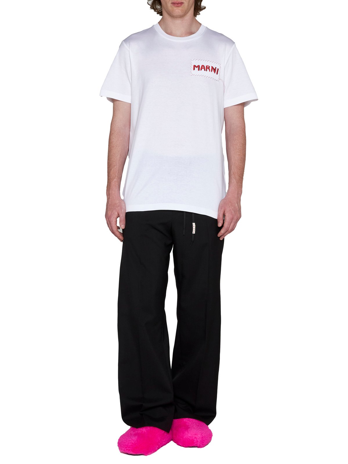 Marni Logo-Printed Crewneck T-Shirt