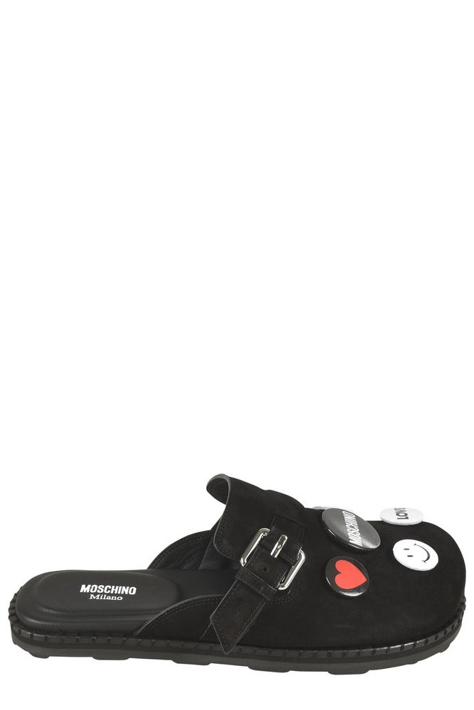 モスキーノ 装飾バックルサンダル
