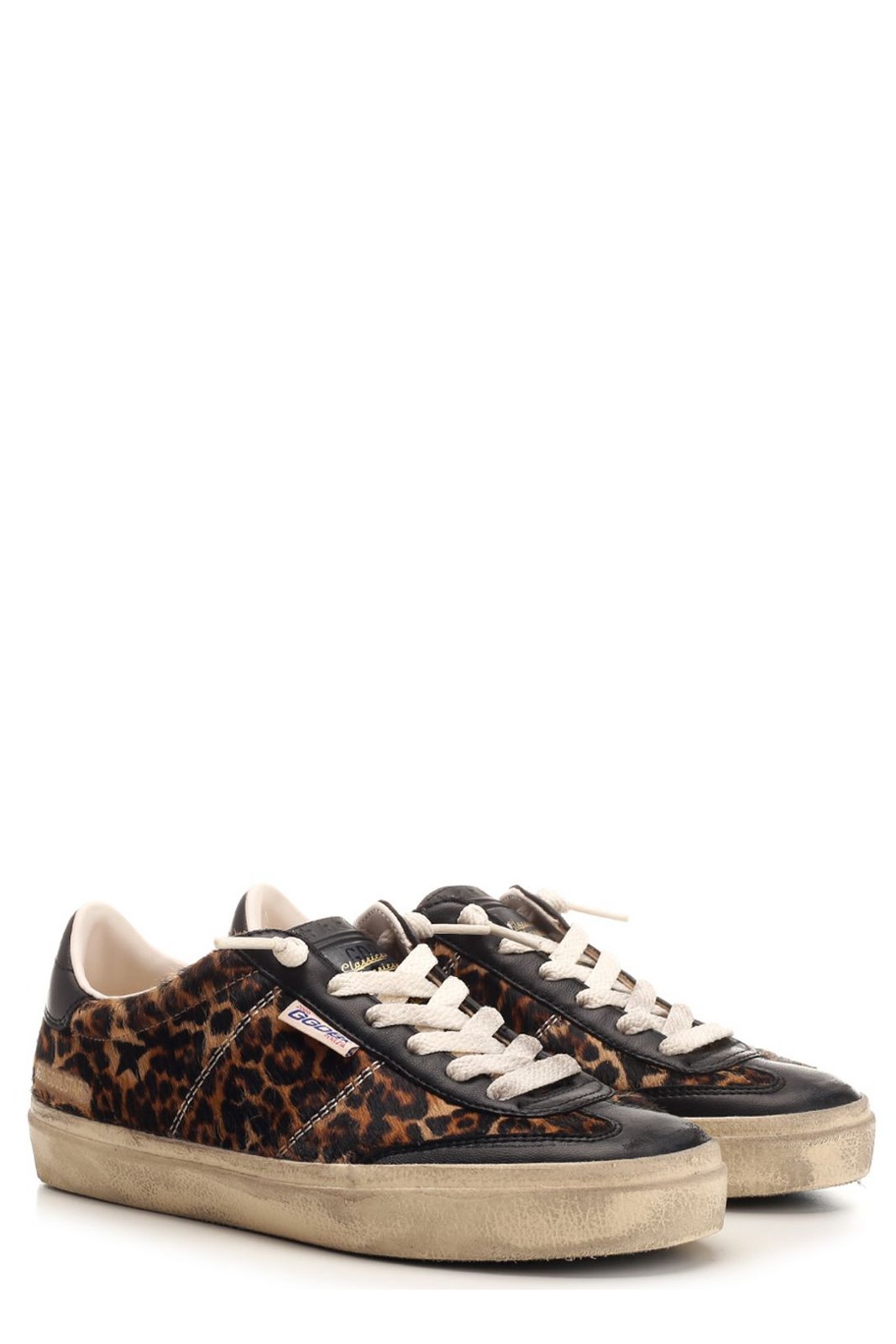 Golden Goose Deluxe Brand Soul Star Leopard Printed Sneakers