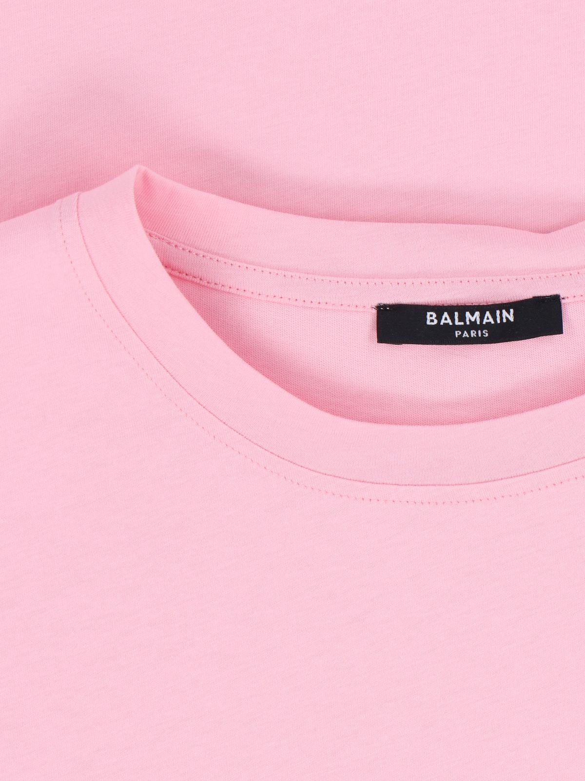 Balmain Logo Printed Cropped T-Shirt