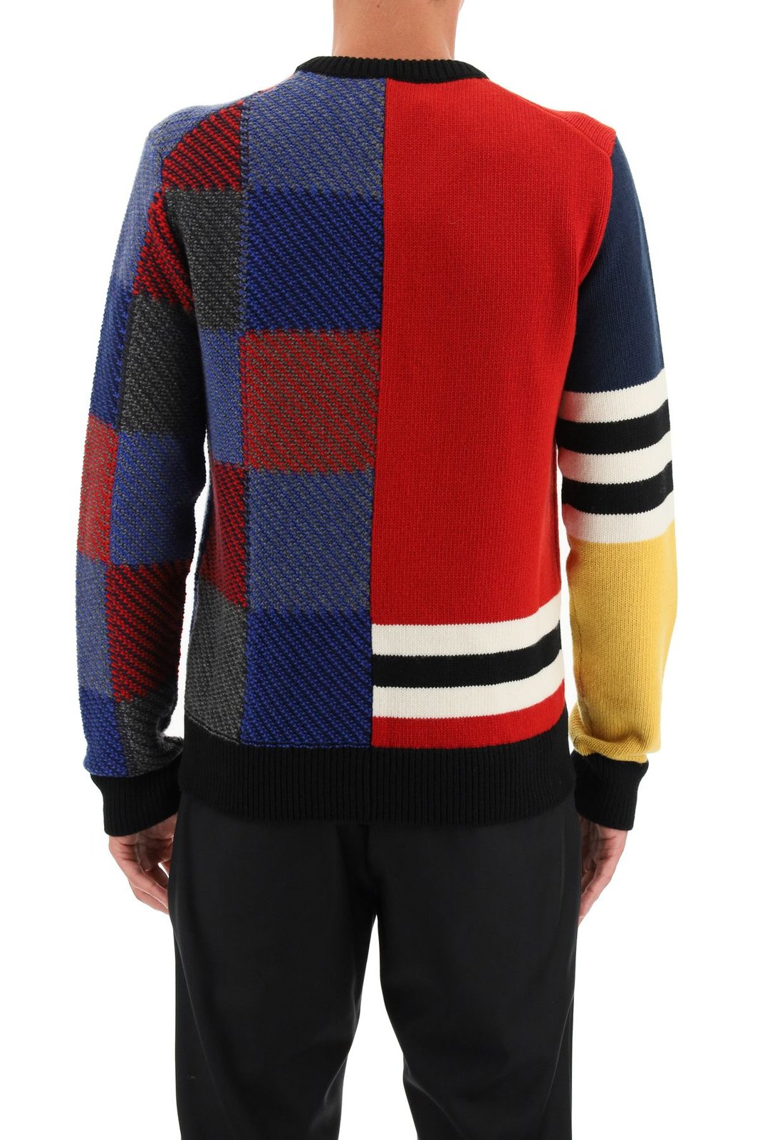 Dolce & Gabbana Colour Block Patchwork Jumper