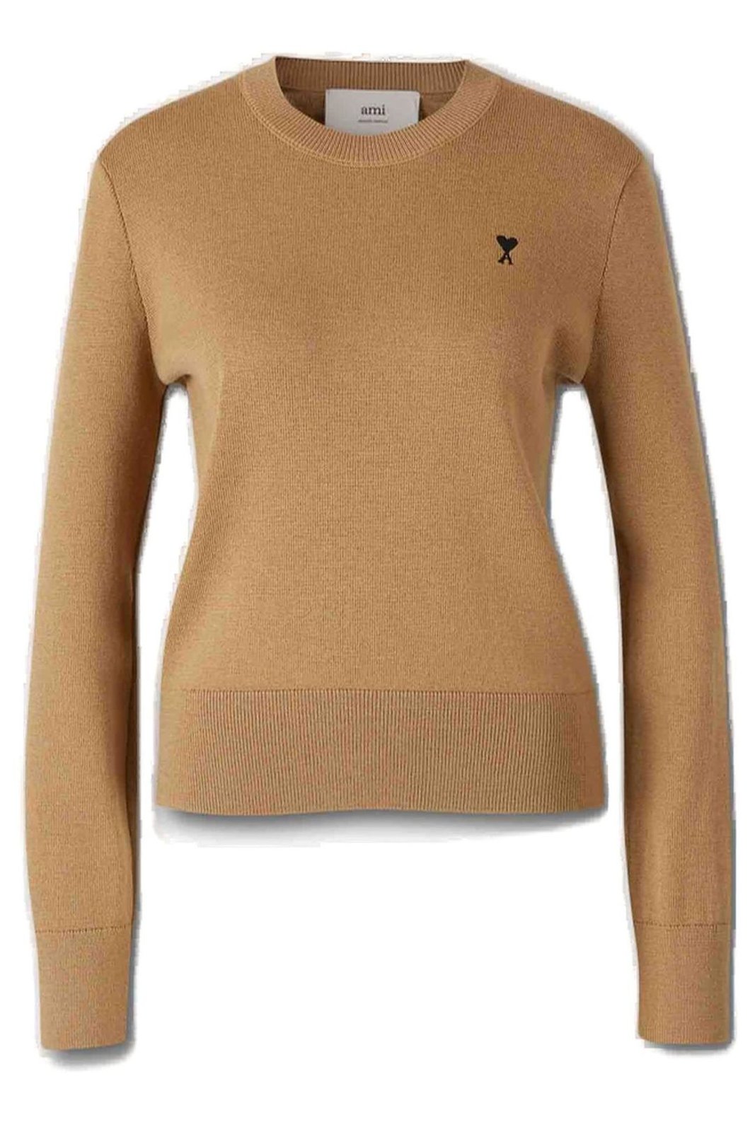 AMI Paris Logo Embroidered Crewneck Jumper