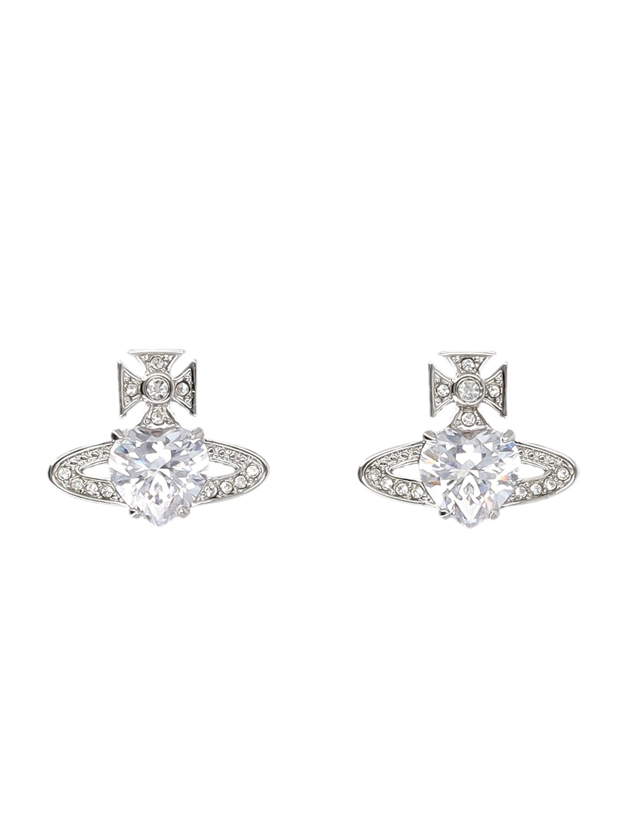 Vivienne Westwood Embellished Orb-Plaque Earrings