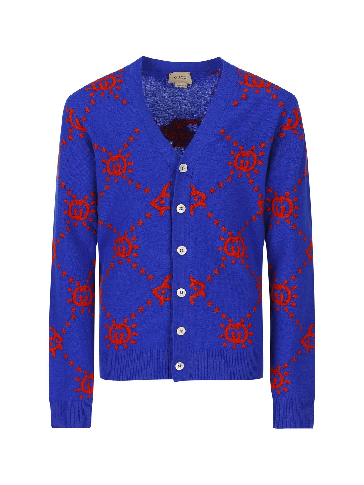 Gucci Kids Interlocking G V-Neck Long-Sleeved Cardigan