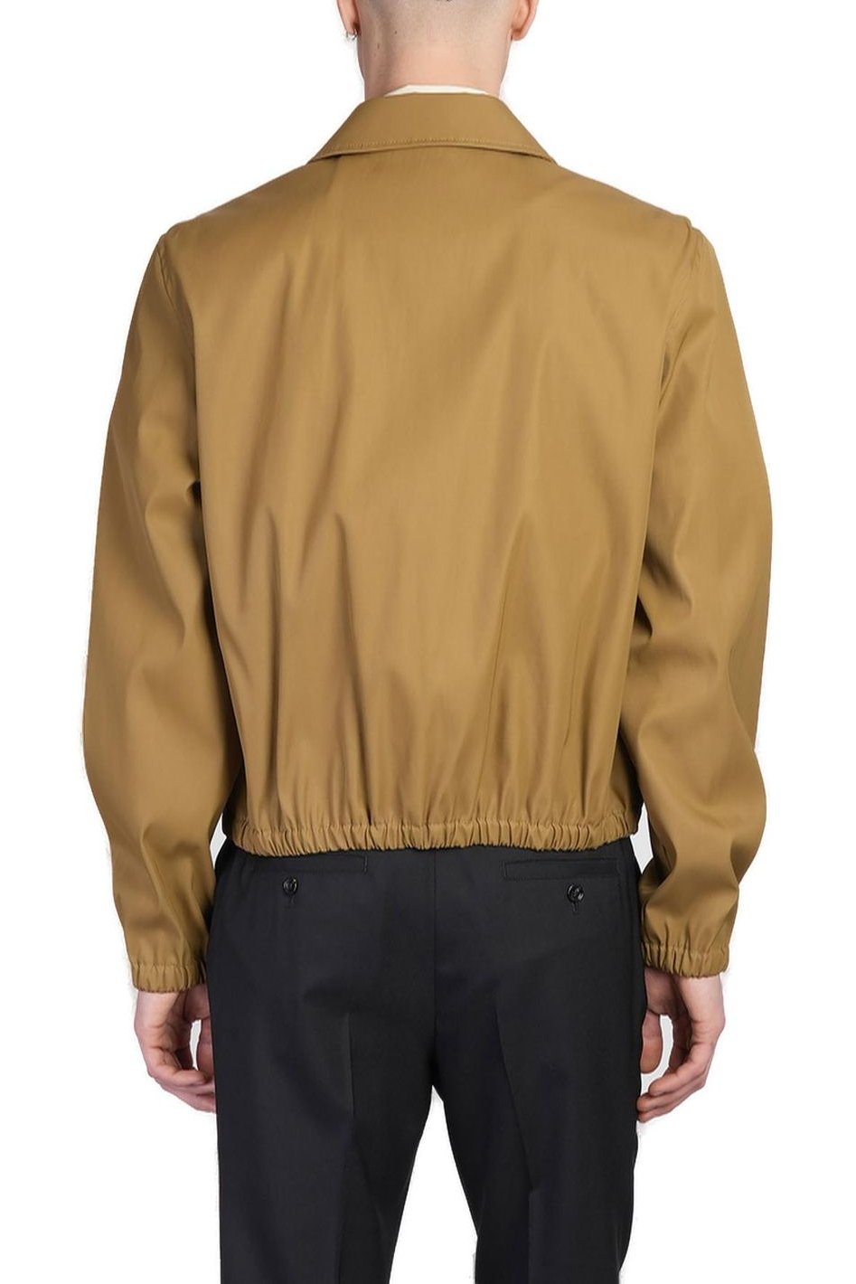 AMI Paris Logo-Lettering Zip-Up Bomber Jacket – Cettire