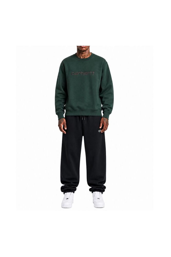 CARHARTT 로고 자수 크루넥 맨투맨