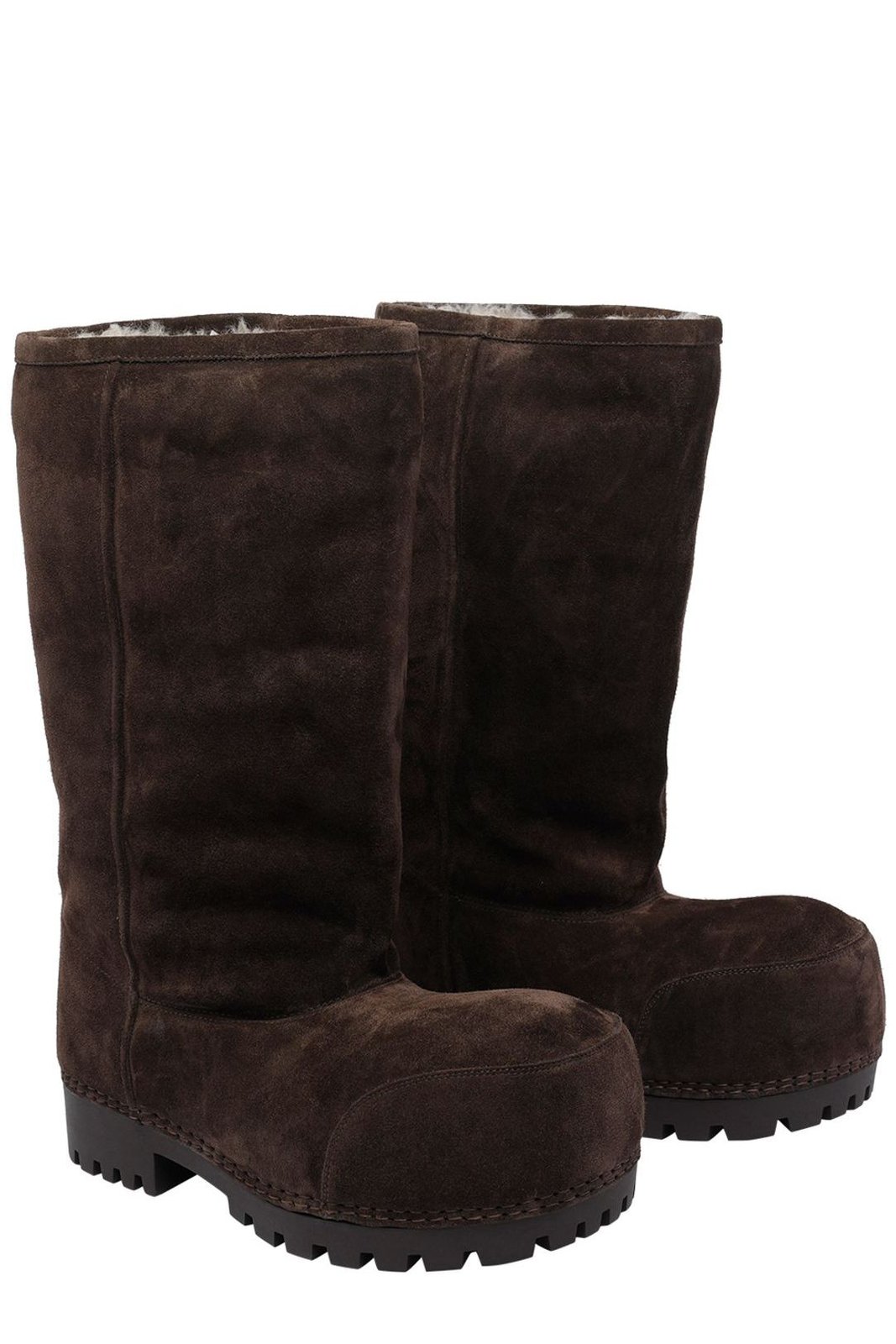 Balenciaga Alaska Fur High Boots