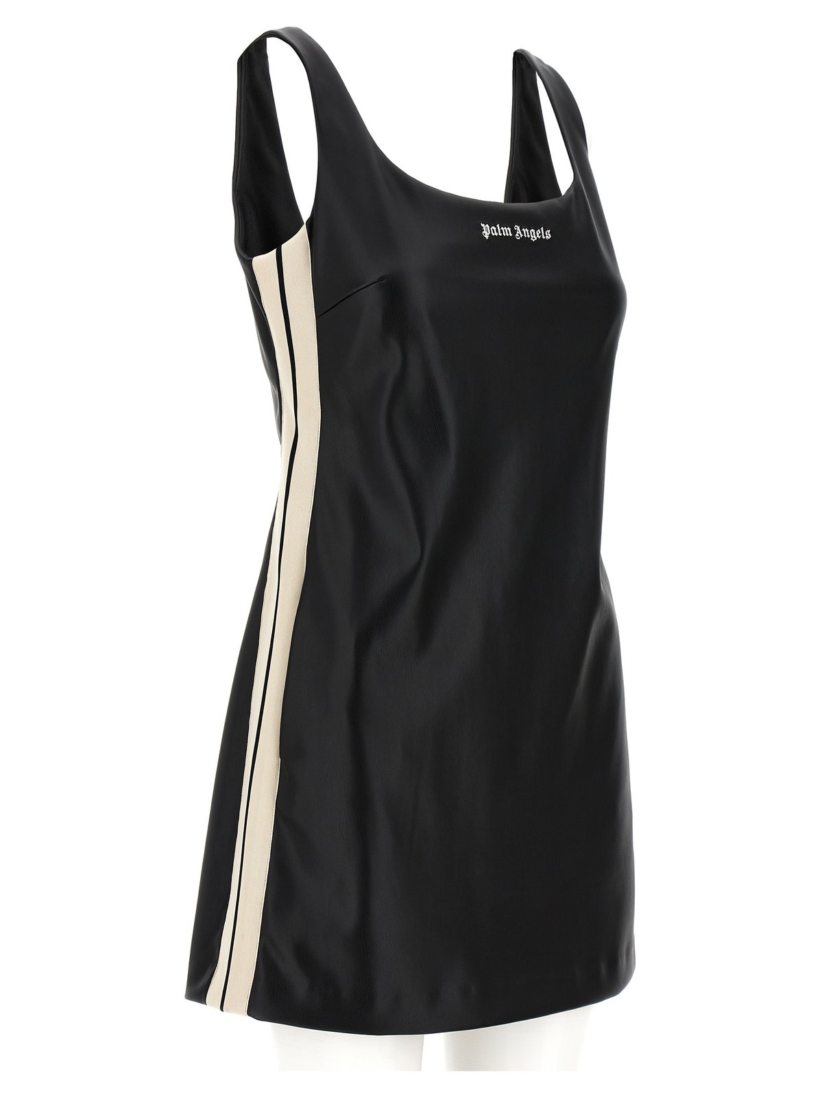 Palm Angels Logo Embroidered Sleeveless Mini Dress